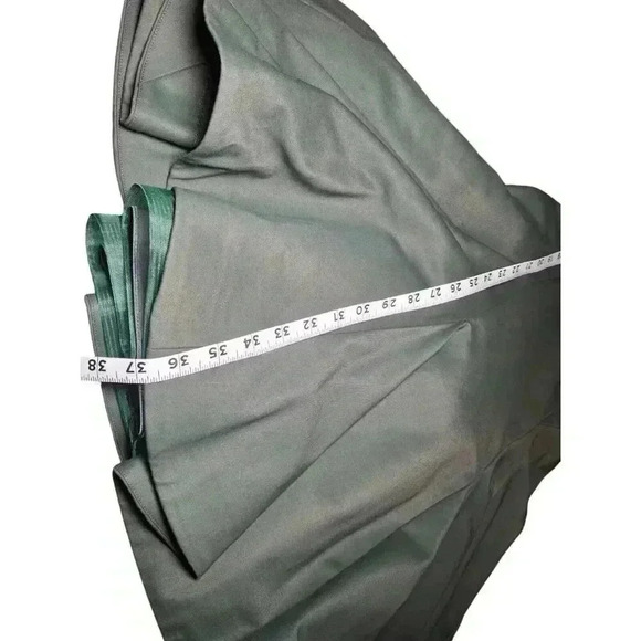 RL Sleeveless Asymetrical V Neck Swing Dress Tool Fern Green-Size 2 - Picture 15 of 16
